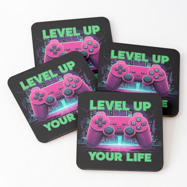 Item preview, Level Up Your Life – Retro Gamer Vibes designed and sold by Unitebox.