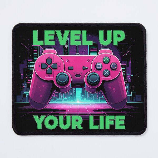 Item preview, Level Up Your Life – Retro Gamer Vibes designed and sold by Unitebox.