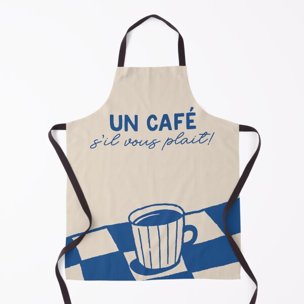 Item preview, Un cafe s'il vous plait poster, French cafe wall art designed and sold by miminoprint.