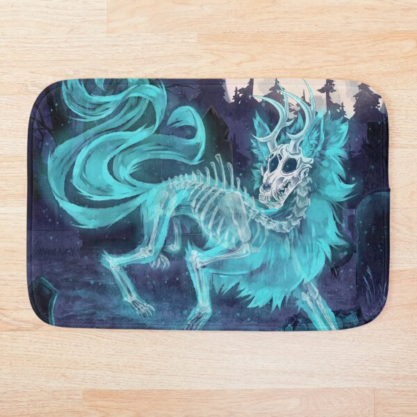 Item preview, Mysterious wolf-fox cemetery spirit designed and sold by teraMerchShop.