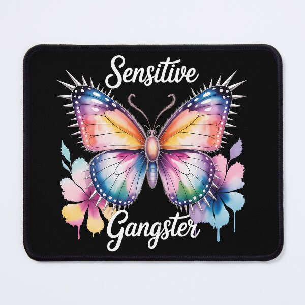 Item preview, Sensitive Gangster Watercolor Butterfly With Spikes designed and sold by KateLeap.
