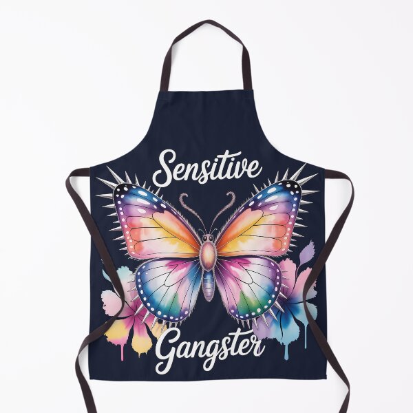 Item preview, Sensitive Gangster Watercolor Butterfly With Spikes designed and sold by KateLeap.