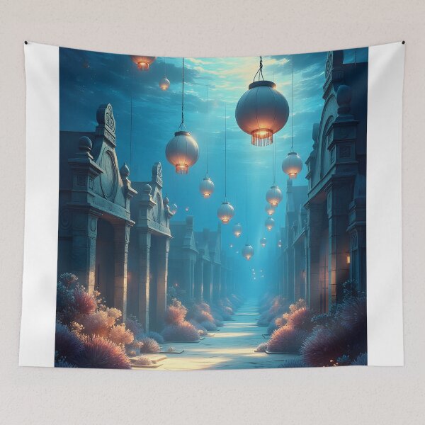 Item preview, The Lantern Pathway designed and sold by oanaunciuleanu.