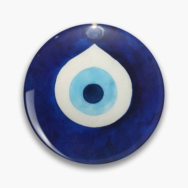 Item preview, Evil Eye in Watercolor Style - Nazar bead designed and sold by Pacika.