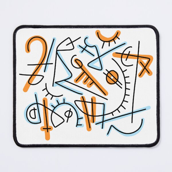 Item preview, Alien language, Abstract Doodle Composition designed and sold by alina-k-design.