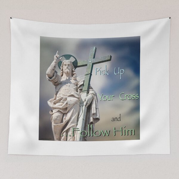 Item preview, Pick Up Your Cross Print designed and sold by Lichentroupe63.