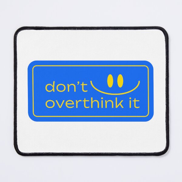Item preview, Don’t Overthink It | Groovy Smile Pop Art Patch + Trendy Sticker Vibes designed and sold by NOMADIC ART.