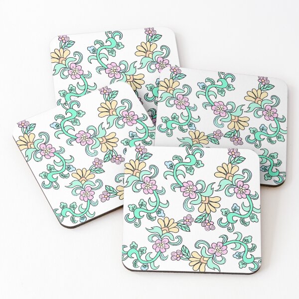 Item preview, Pastel Thai floral pattern, elegant seamless botanical design designed and sold by Jjc59.