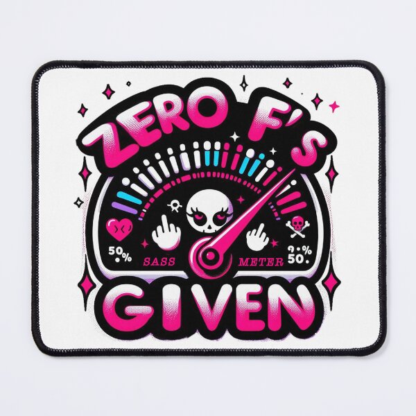 Item preview, Funny Rude Zero F’s Given designed and sold by clintang.