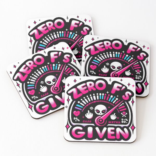 Item preview, Funny Rude Zero F’s Given designed and sold by clintang.