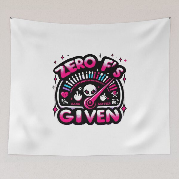 Item preview, Funny Rude Zero F’s Given designed and sold by clintang.