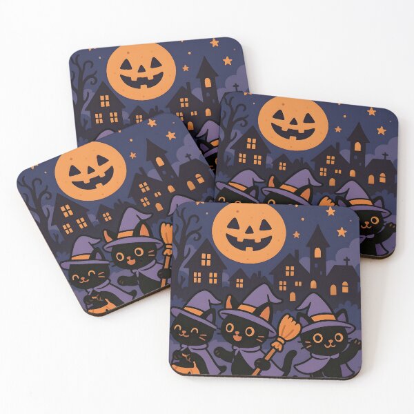 Item preview, Cute Witch Cats of Halloween Town designed and sold by Uglyandcute.
