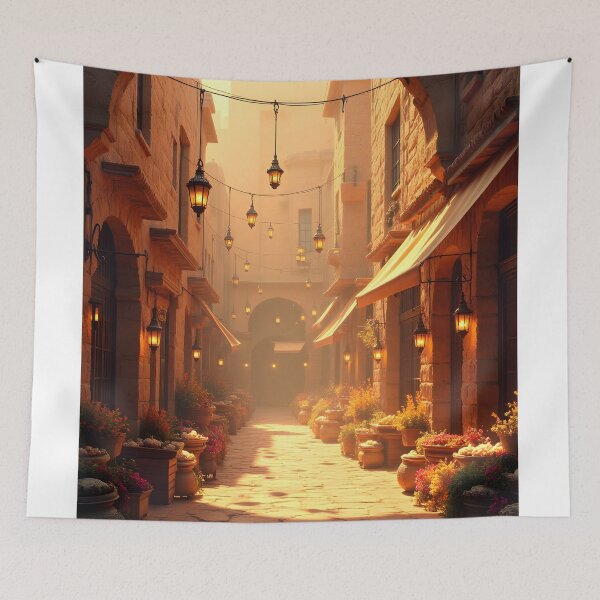 Item preview, Sunlit Alley of Timeless Charm designed and sold by oanaunciuleanu.