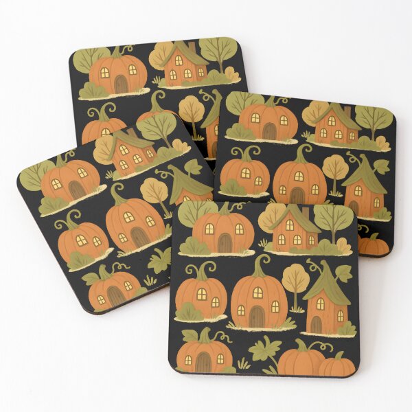 Item preview, Pumpkin House Neighborhood designed and sold by Uglyandcute.