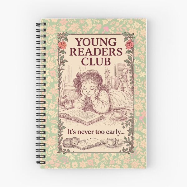 Item preview, Young Readers Club-Cottagecore poster Girl Reading  designed and sold by Taika Tori Art .