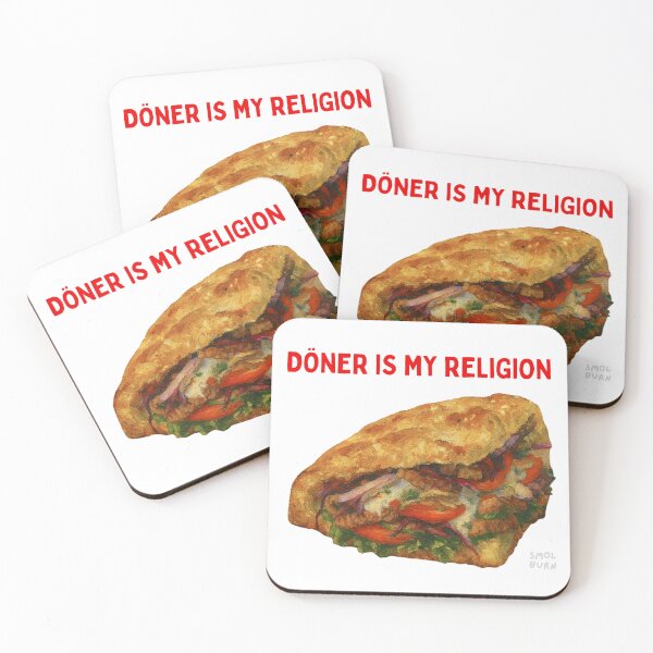 Item preview, Döner Is My Religion – Funny Turkish Kebab Design for Foodies, Grill Lovers & Shawarma Fans designed and sold by smolburndesign.