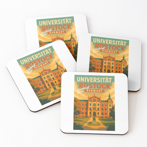 Item preview, Greetings from ROSTOCK - UNIVERSITY - Retro Vintage Design designed and sold by Earth Celebration Designs.