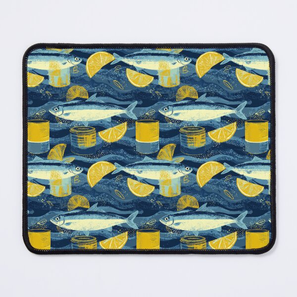Item preview, Sparkling Sardines Vintage Lemon Cans designed and sold by MidArtForge.