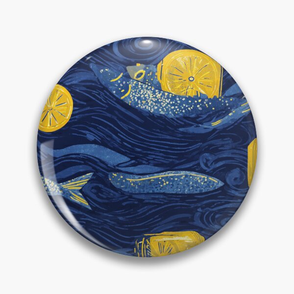 Item preview, Sparkling Sardines Vintage Lemon Cans designed and sold by MidArtForge.