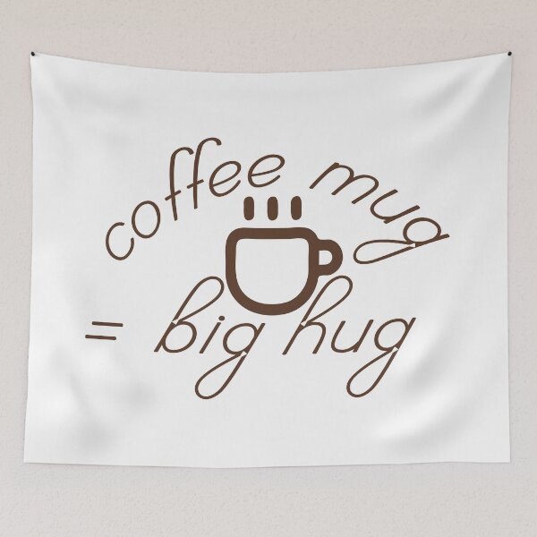 Item preview, Coffee Mug = Big Hug – Funny Coffee Lover Design – Hot Beverage & Gift Idea designed and sold by sednalafandy79.