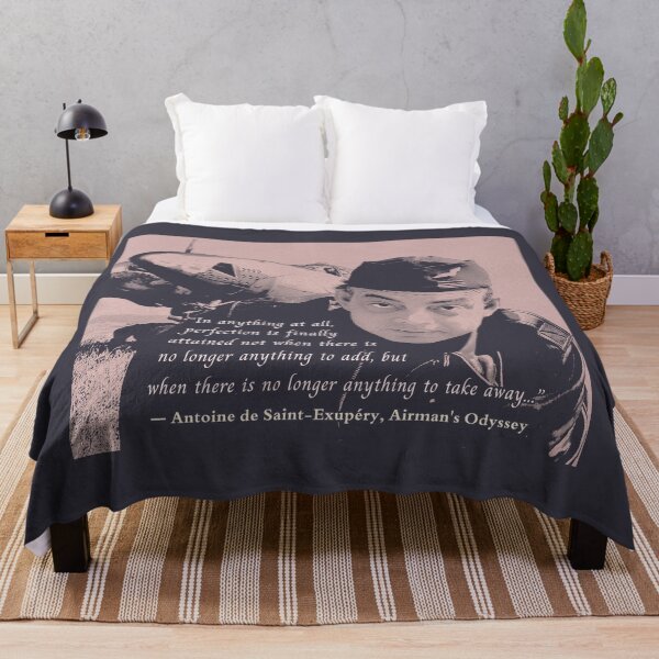 Item preview, Antoine de Saint-Exupéry quote: In anything at all, perfection is finally attained not when there is no longer anything to add, but when there is no longer anything to take away... designed and sold by artbleed.
