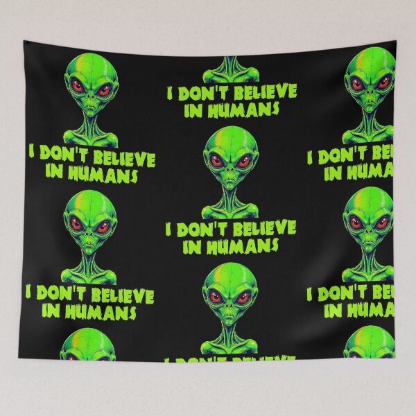 Item preview, Alien I don't believe in humans designed and sold by blankshirt.