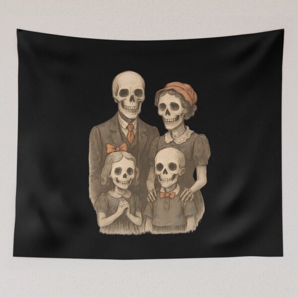 Item preview, halloween town Spooky Skeleton Family of Halloween Town designed and sold by Uglyandcute.
