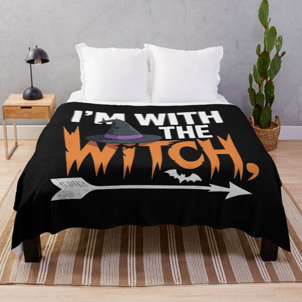 Item preview, I'm with the Witch Funny Halloween Couples Matching Men designed and sold by clothesy7.
