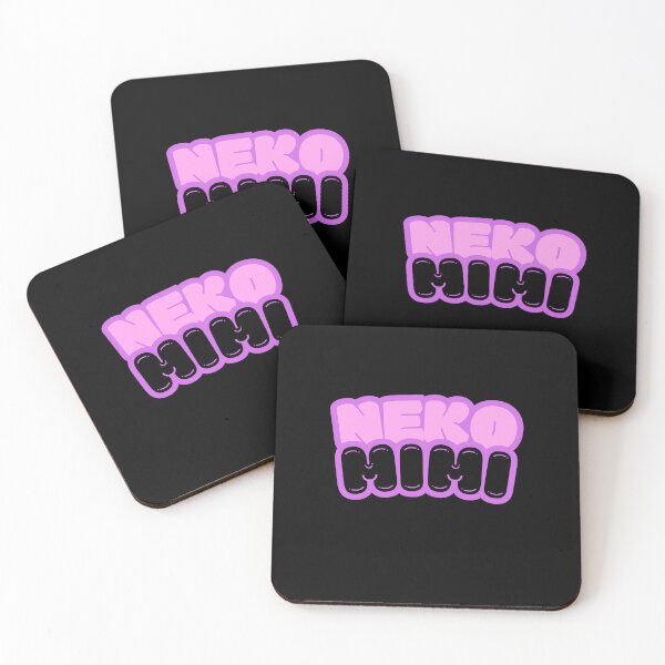 Item preview, Nemo Mimi Cat Ears Fluffy Cute Kawaii Black Pink and Purple Japanese Phrase designed and sold by OVERSAI.