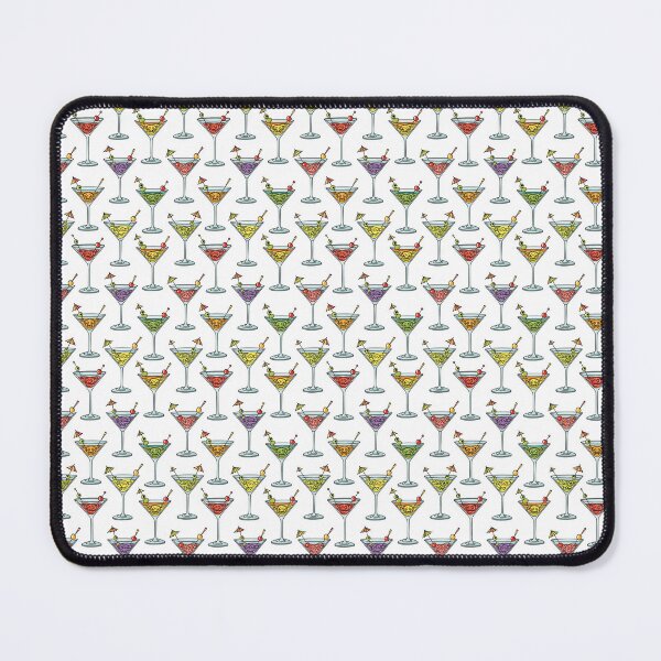 Item preview, Colorful Martini Glasses Pattern – Fun Cocktail Bar Repeating Design designed and sold by thebigleebowski.