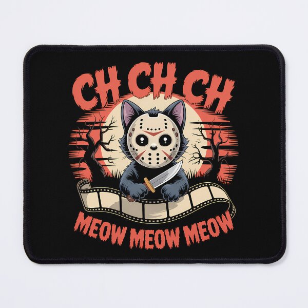 Item preview, Ch Ch Ch Meow Meow Meow - This gift is perfect for anyone who loves cats, horror movies, and a dark sense of humor. designed and sold by ZyziowskyArt.