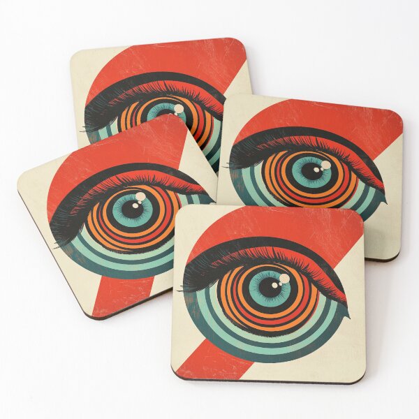 Item preview, Hypnotic Gaze – Retro Eye Spiral designed and sold by MysticCanvasAi.