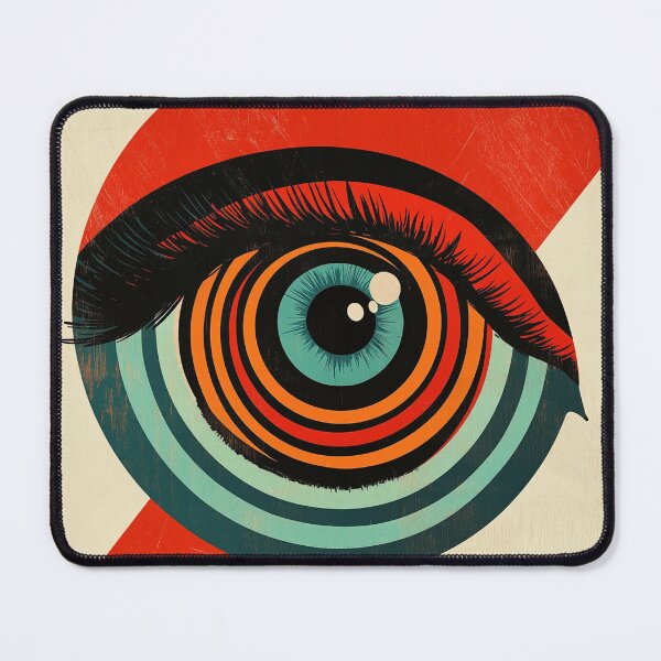 Item preview, Hypnotic Gaze – Retro Eye Spiral designed and sold by MysticCanvasAi.