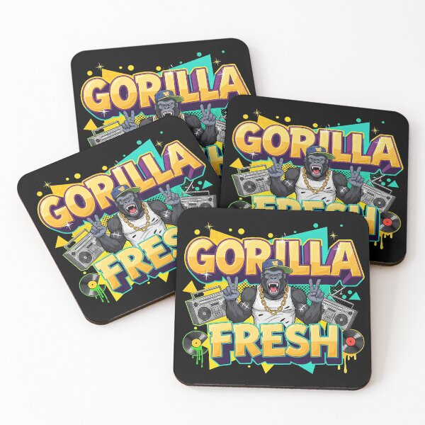 Item preview, Gorilla Fresh - Hip Hop Boombox Groove designed and sold by Apex-Ape.