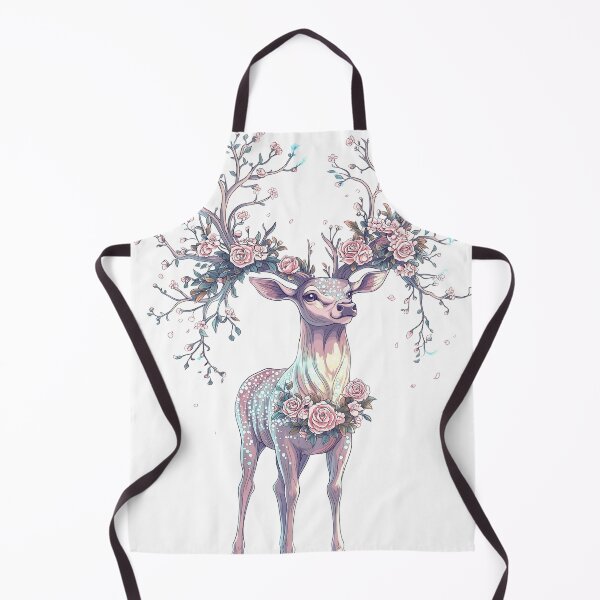 Item preview, Floral Crowned Guardian – Mystical Fantasy Deer Art designed and sold by MysticCanvasAi.