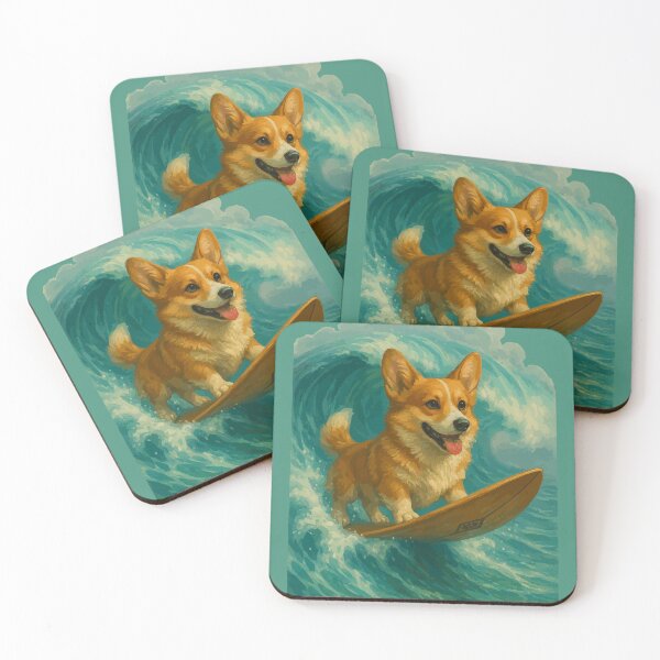 Item preview, Corgi Surfing designed and sold by VelvetRoom.