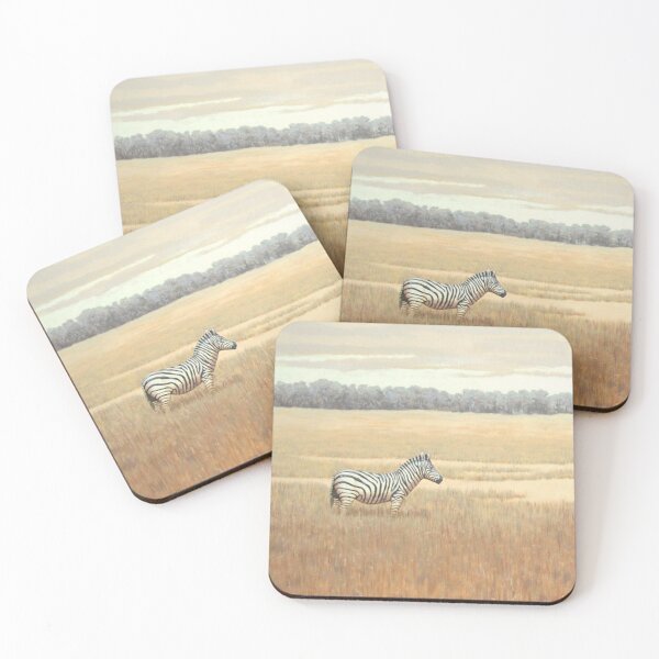 Item preview, Lone zebra on grassy plain designed and sold by Randall Bennett.