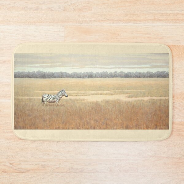 Item preview, Lone zebra on grassy plain designed and sold by Randall Bennett.