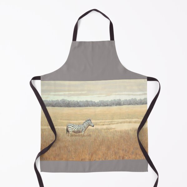 Item preview, Lone zebra on grassy plain designed and sold by Randall Bennett.