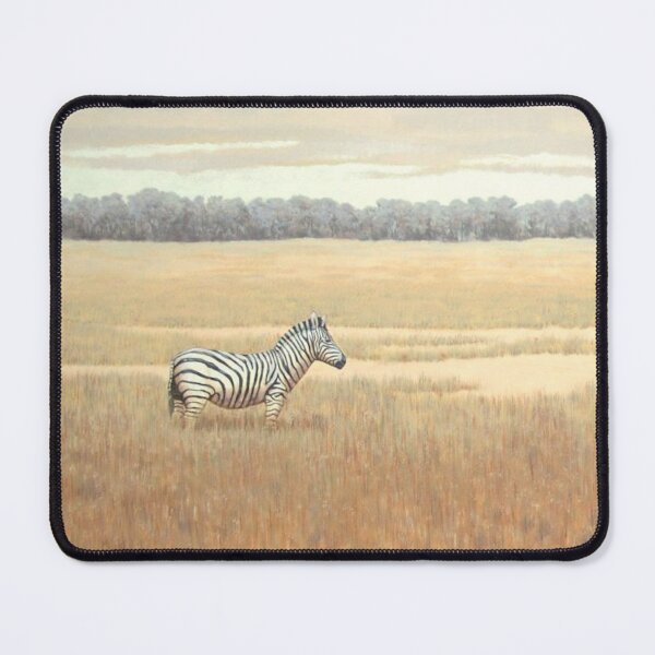 Item preview, Lone zebra on grassy plain designed and sold by Randall Bennett.