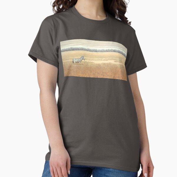 Item preview, Lone zebra on grassy plain designed and sold by Randall Bennett.