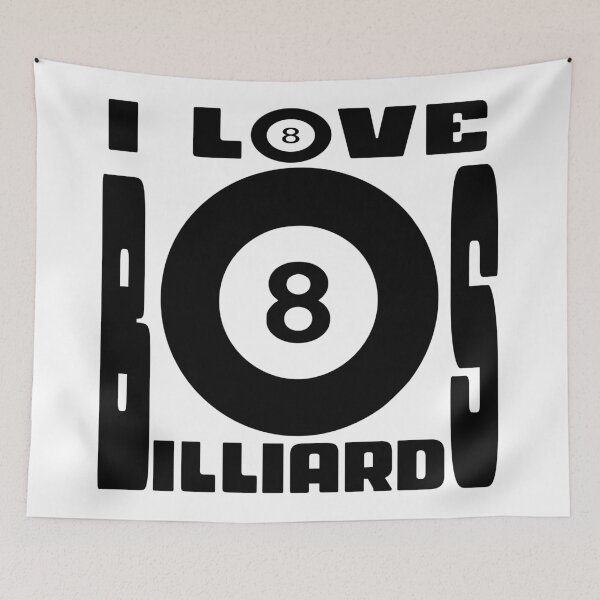 Item preview, I Love Billiards – Pool & Billiards Player Design – Cue Sports & Hobby Gift designed and sold by sednalafandy79.