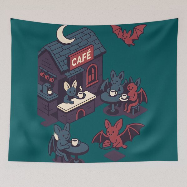 Item preview, Bat Café in Halloween Town designed and sold by Uglyandcute.
