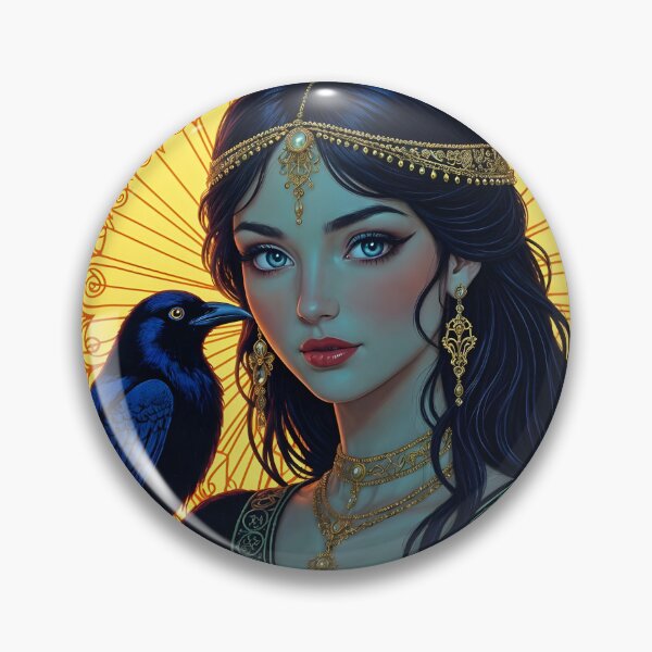 Item preview, Goddess Morrigan with Raven. designed and sold by SoniaSarkali.