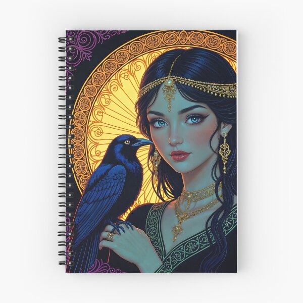 Item preview, Goddess Morrigan with Raven. designed and sold by SoniaSarkali.
