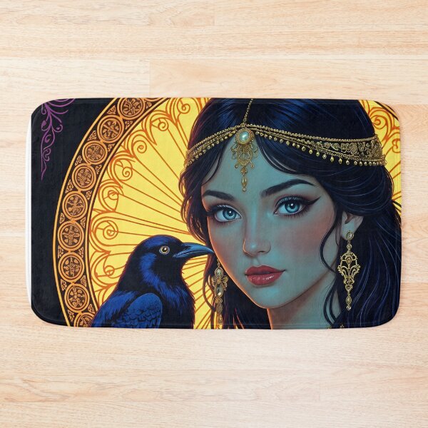 Item preview, Goddess Morrigan with Raven. designed and sold by SoniaSarkali.