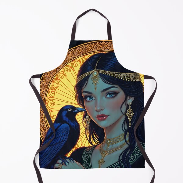 Item preview, Goddess Morrigan with Raven. designed and sold by SoniaSarkali.
