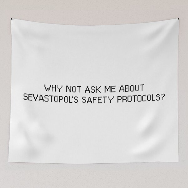 Item preview, Sevastopol's Safety Protocols? v1 - Black designed and sold by ABSTRACT-IVISM.