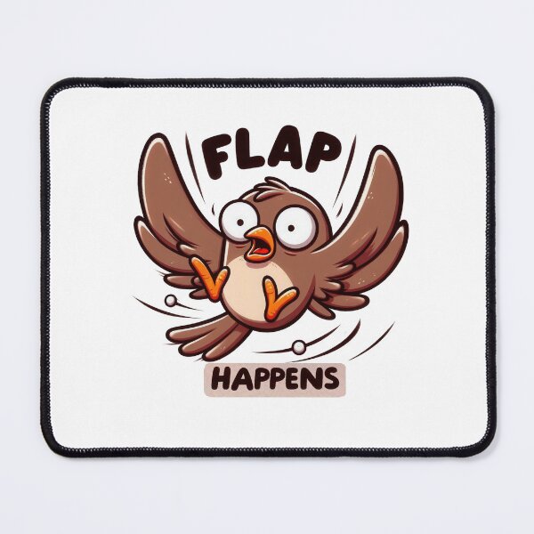 Item preview, Flap Happens Funny Bird Shirt designed and sold by Care-and-Share.