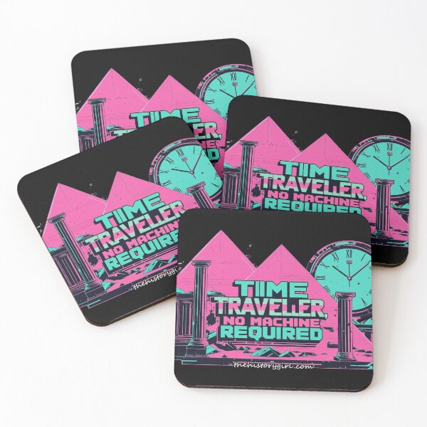 Item preview, Time Traveler, No Machine Required | Retro Synthwave History Design designed and sold by The-HistoryGirl.